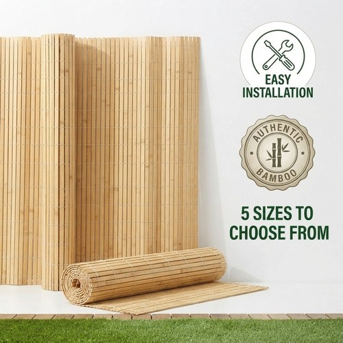 Bamboo slat fence - fence, screen