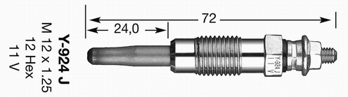 Ngk 7906 glow - glow, plug