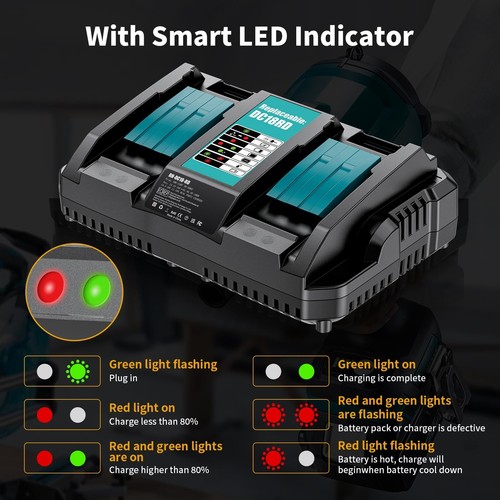 Dual fast charger - fast, makita