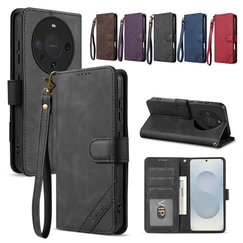Flip wallet leather - case, for