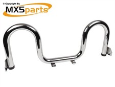 MX5 Chrome M Shape TT Style Stainless Steel Style Roll Bar Hoops Mk1 Mk2 1989-05