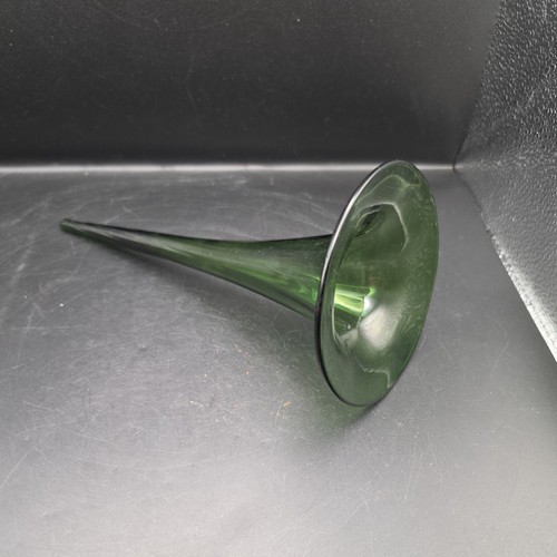 Vintage green glass - glass, epergne