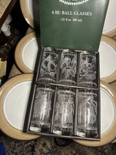 6 x PORTMEIRION Hi-Ball Pomona