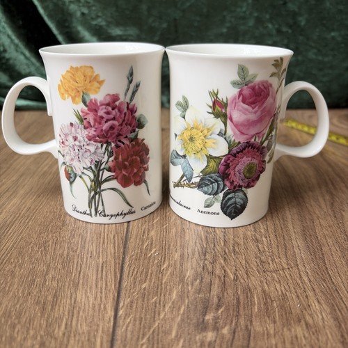 Pair dunoon bone china mugs - bone,