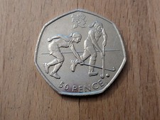 UNITED KINGDOM 50 PENCE 2012- OLYMPIC GAMES HOCKEY VGC