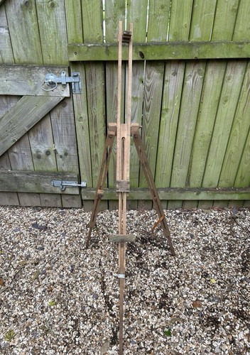 Large vintage wooden easel - vintage,