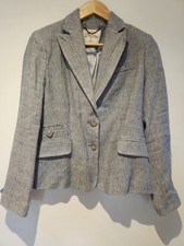 Dubarry Blue Linen Tweed Look