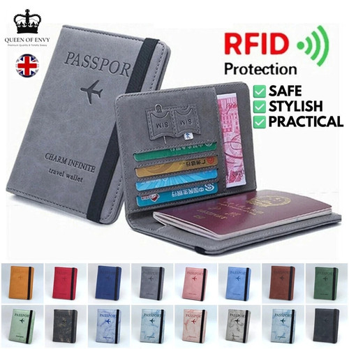 Rfid passport holder travel - passport,