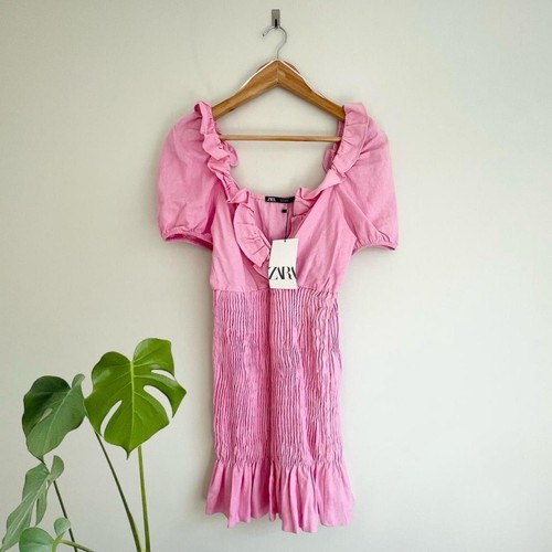 Zara pink linen blend - zara,