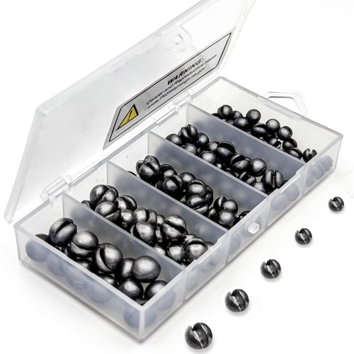 120pcs size round split shot - size,