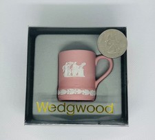 Wedgwood Pink Jasper Jasperware Dancing Hours Miniature Tankard Mug In Box