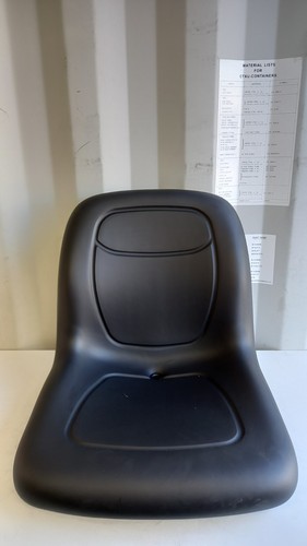 Universal pan seat for mowers