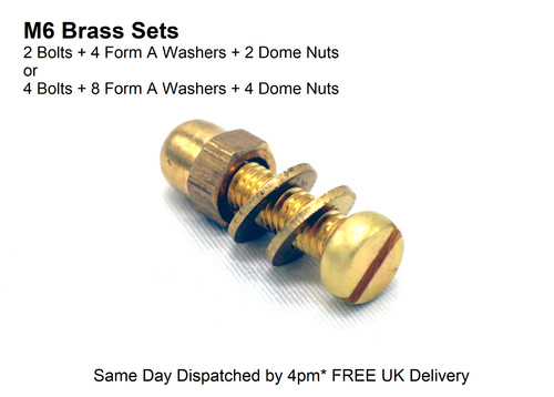 Brass sets bolts washers - m6,