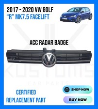 2017 - 20 VOLKSWAGEN VW GOLF R MK7.5 FACELIFT FRONT BUMPER GRILL & RADAR BADGE