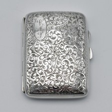 Antique Sterling Silver Curved