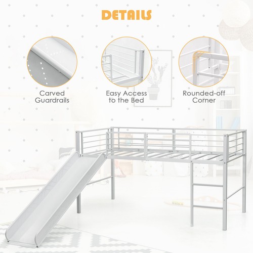 Kids single loft bed - loft, mid