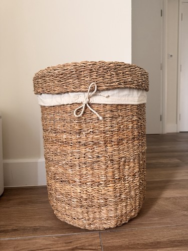 Braided seagrass laundry - seagrass,