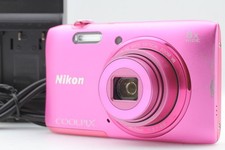 [Near MINT] Nikon Coolpix S3600 Pink 20MP 8x Compact Digital Camera From JAPAN