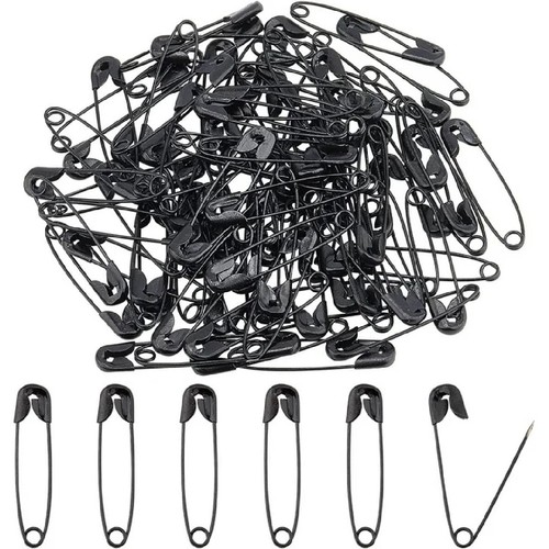 Small safety pins 27mm metal - 27mm,