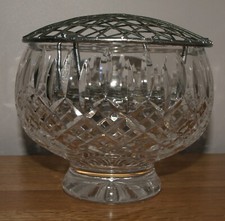 Vintage Cut Glass Rose Bowl