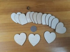 20x 50mm/5cm Wooden Heart