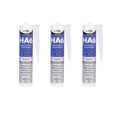 Pack of 3 HA6  Marine Safe Aquarium Fish Tank Sealant Silicone Salt Water Seal