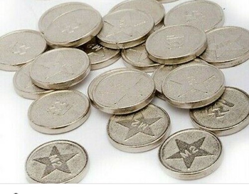 Tokens for sunbed - sunbed, tanning