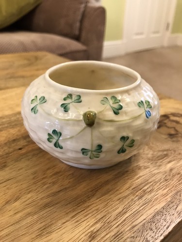 Belleek shamrock bowl - belleek,