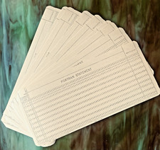 10 x IBM Fortran Statement Computer Punch Cards 1970’s 866 - X24450 Uni London