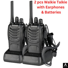 2 x Baofeng BF-888S Walkie Talkies Long Range Two Way Radio UHF 400-470 MHZ 16CH