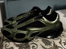 NIKE Air Max Muse Black Oil Green Metallic Silver size 11