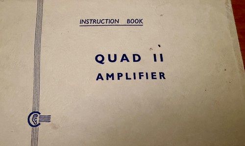 Quad amplifier manual - quad,