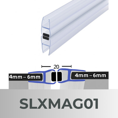Vertical shower door seals - vertical,