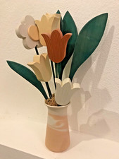 Vintage wooden flowers 11