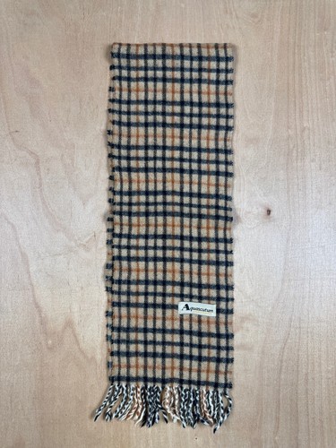 Aquascutum beige check fringed