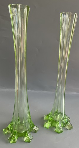 Pair green glass - green,