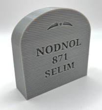 Red Dwarf Nodnol Sign Desk Display Gift Idea 3D Printed