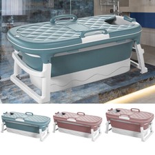 Plastic Adult Bath Tub Barrel Sweat Steaming Bathtub Folding Bathtub Mobile Pool