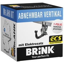 For Renault Koleos from 17 Brink towbar vert. removable with 7 pin speci