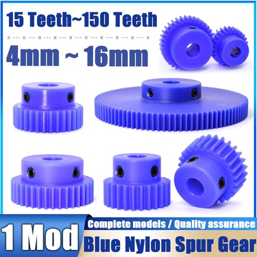 Modulus blue nylon spur gear - 1,