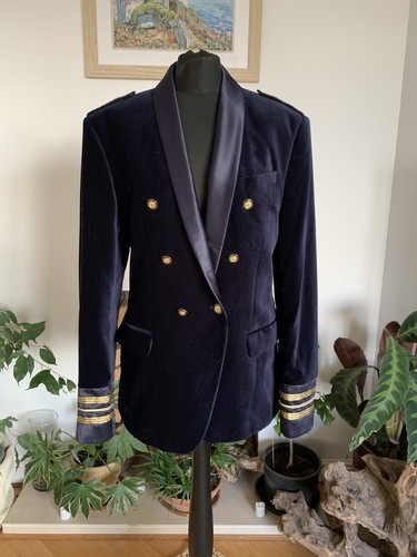 Zara man navy blue velvet - blue,