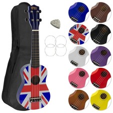Mad About Soprano Beginners Ukulele with Bag, Pick & Carbon Strings – Union Jack