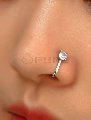 Diamond cut fake nose - nose, ring