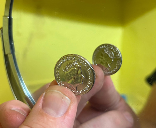 Double sided 10p coin heads - sided,