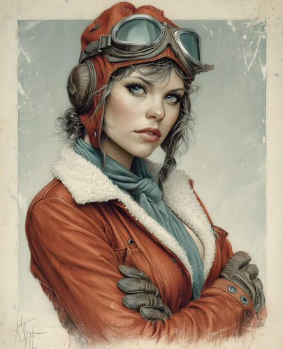 Red jacketed radio aviator - radio,