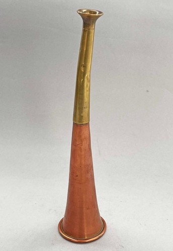 Vintage copper hunting horn - hunting,