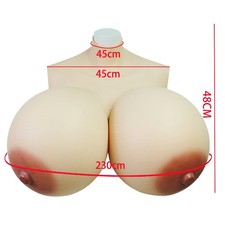 Silicone Breast Form Plate Fake Boobs Hight 230ZP Cup Crossdresser Transgender