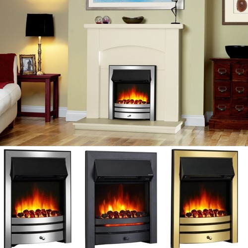 Inset electric fire with - electric,