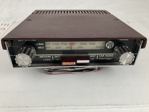 Pye burgundy transistor car - transistor,