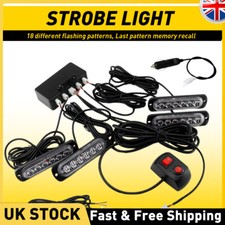 4x 6 LED Amber Recovery Strobe